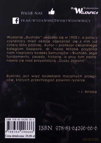 Bushido Dusza Japonii - Inazo Nitobe [KSIĄŻKA]