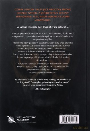 Czarna bezgwiezdna noc - Stephen King [KSIĄŻKA]