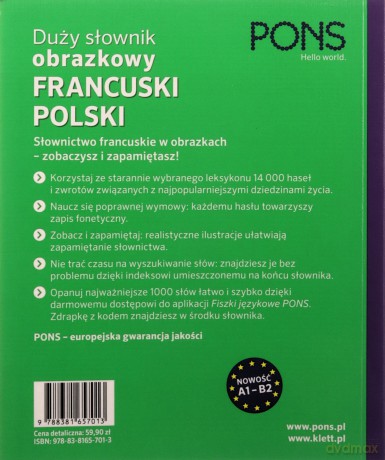 Duży słownik obrazkowy Francuski [KSIĄŻKA]