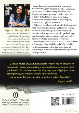 Rodzinna historia lęku - Agata Tuszyńska [KSIĄŻKA]