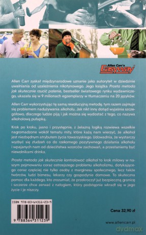 Prosta metoda jak skutecznie kontrolować alkohol - Allen Carr [KSIĄŻKA]