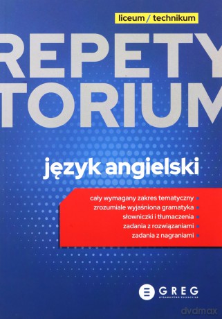 Repetytorium liceum technikum język angielski 2023 [KSIĄŻKA]