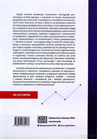 Rzeczywistość gospodarcza w ekonomii i zarządzaniu [KSIĄŻKA]