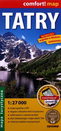 Tatry laminowana mapa turystyczna 1:27 000