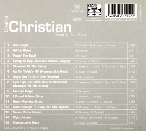 Charlie Christian: Swing To Bop [CD]