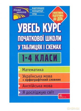 Uves Kurs Pochatkovoyi Shkoly U Tablytsyakh I Skhemakh 1-4 Klasy [KSIĄŻKA]