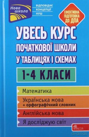 Uves Kurs Pochatkovoyi Shkoly U Tablytsyakh I Skhemakh 1-4 Klasy [KSIĄŻKA]