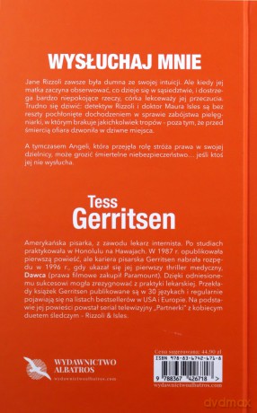 Wysłuchaj mnie Anatomia zbrodni (Tom 13) - Tess Gerritsen [KSIĄŻKA]
