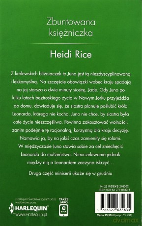 Zbuntowana księżniczka - Heidi Rice [KSIĄŻKA]