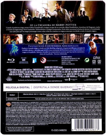 Fantastic Beasts: The Crimes of Grindelwald (Fantastyczne zwierzęta: Zbrodnie Grindelwalda) (steelbook) [Blu-Ray]