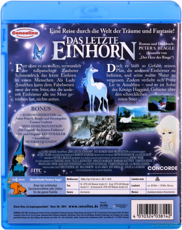 The Last Unicorn (Ostatni jednorożec) [Blu-Ray]