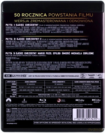 Ojciec Chrzestny Trylogia [3xBlu-Ray 4K]+[Blu-Ray]