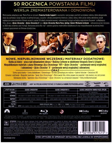 Ojciec Chrzestny Trylogia [3xBlu-Ray 4K]+[Blu-Ray]