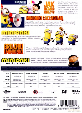Minionki 1-5 Pakiet [5DVD]