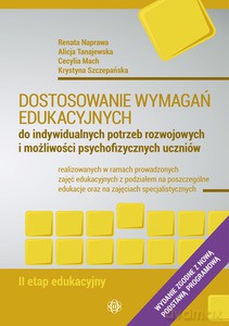 Dostosowanie wymagań edukacyjnych - II etap edukacyjny [KSIĄŻKA]