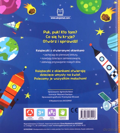 Książeczka z okienkami. Kosmos - Agnieszka Bator [KSIĄŻKA]