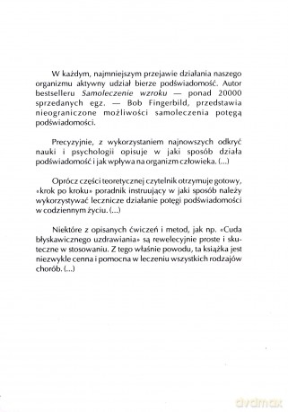 Samoleczenie potęgą podświadomości - Bob Fingerbild [KSIĄŻKA]