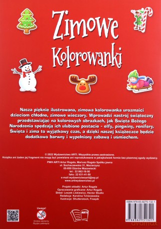 Zimowe kolorowanki [KSIĄŻKA]