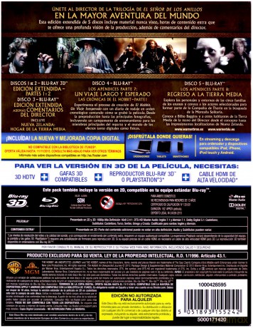 The Hobbit: An Unexpected Journey Extended Edition (Hobbit: Niezwykła Podróż) [2xBlu-Ray 3D]+[3xBlu-Ray]