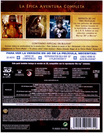 Hobbit Trilogy [BOX] [3xBlu-Ray 3D]+[3xBlu-Ray]