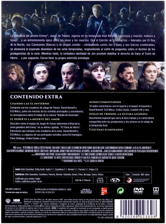 Gra o Tron Sezon 8 [4DVD]