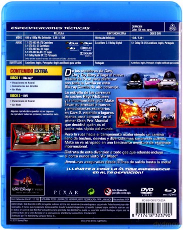 Cars 2 (Auta 2) (Disney) [Blu-Ray]+[DVD]