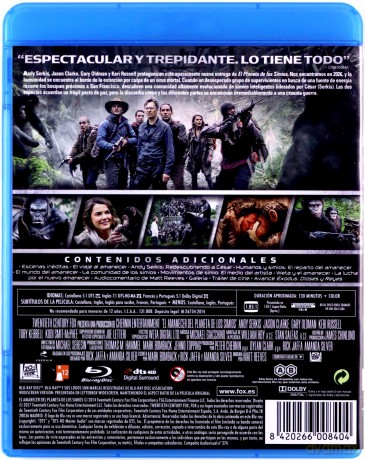 Dawn of the Planet of the Apes (Ewolucja planety małp) [Blu-Ray]