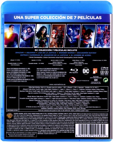 DC Collection: Shazam! / Aquaman / Wonder Woman / Man of Steel / Batman v Superman: Dawn of Justice / Justice League / Suicide Squad [BOX] [8xBlu-Ray]