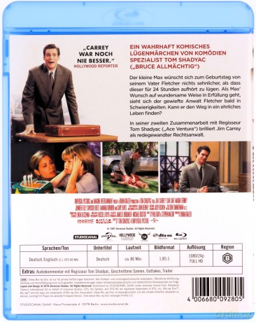 Liar Liar (Kłamca, kłamca) [Blu-Ray]