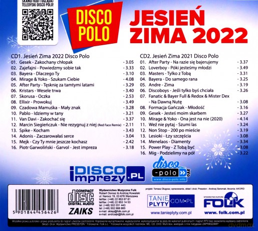 Disco Polo Mega Hits Jesień Zima 2022 (digipack) [2CD]