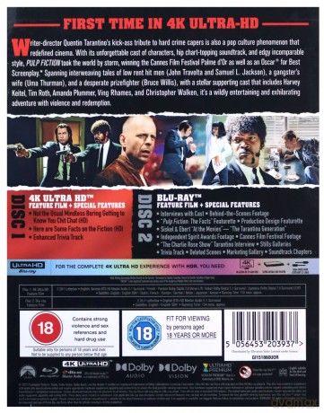 Pulp Fiction (Pulp Fiction) [Blu-Ray 4K]+[Blu-Ray]