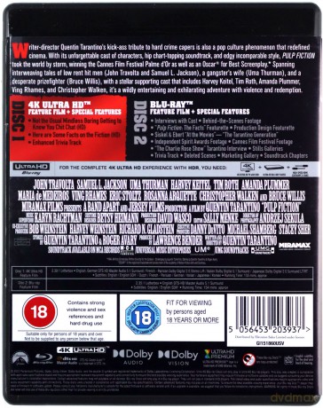 Pulp Fiction (Pulp Fiction) [Blu-Ray 4K]+[Blu-Ray]