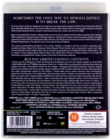 Robin Hood: Prince Of Thieves (Limited) (Robin Hood: Książę złodziei) [Blu-Ray]