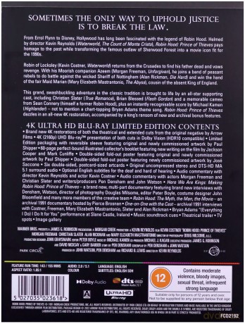 Robin Hood: Prince Of Thieves (Limited) (Robin Hood: Książę złodziei) [Blu-Ray 4K]