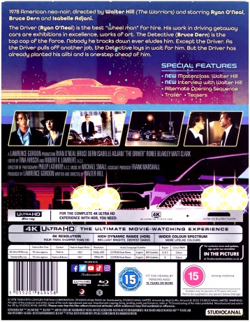 The Driver (steelbook) [Blu-Ray 4K]