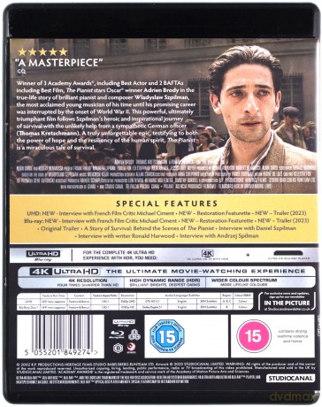 The Pianist (Pianista) [Blu-Ray 4K]+[Blu-Ray]