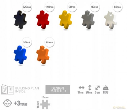 Klocki Meli Minis Car 3in1 1000 el.  [KLOCKI] 