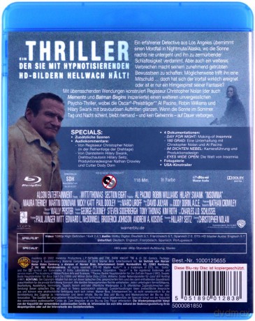 Insomnia (Bezsenność) [Blu-Ray]