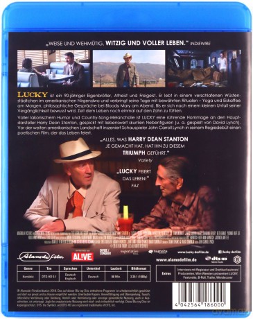 Lucky (Szczęściarz) [Blu-Ray]