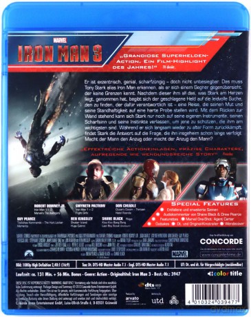 Iron Man 3 [Blu-Ray]