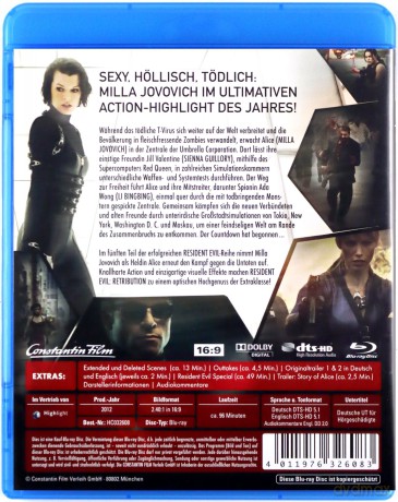 Resident Evil: Retribution (Resident Evil: Retrybucja) [Blu-Ray]