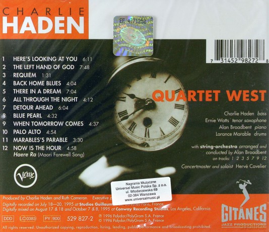 Charlie Haden: Now Is The Hour [CD]