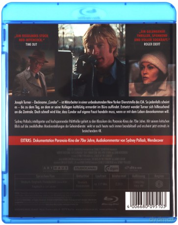 Three Days of the Condor (Trzy dni Kondora) [Blu-Ray]