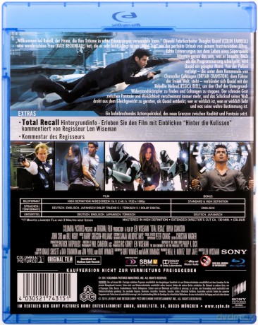 Total Recall (Pamięć absolutna) [Blu-Ray]
