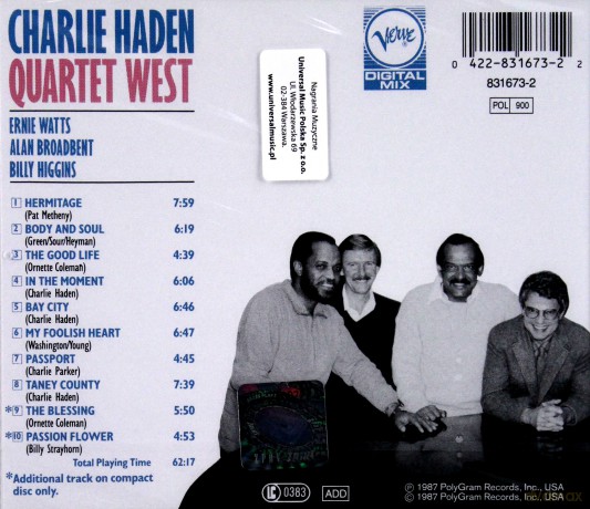 Charlie Haden: Quartet West [CD]