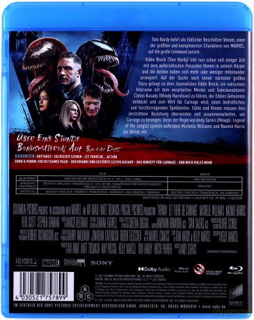 Venom: Let There Be Carnage (Venom 2: Carnage) [Blu-Ray]