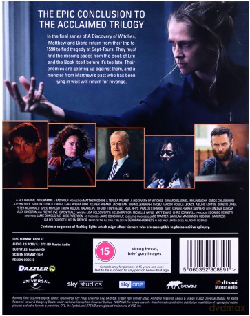 A Discovery of Witches Season 3 (Księga czarownic) [Blu-Ray]