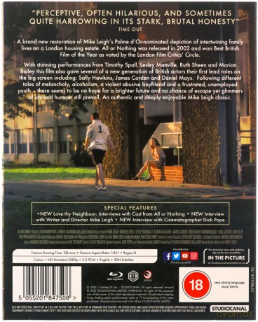 All Or Nothing (Wszystko albo nic) [Blu-Ray]