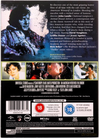 An American Werewolf In London (Amerykański wilkołak w Londynie) [DVD]