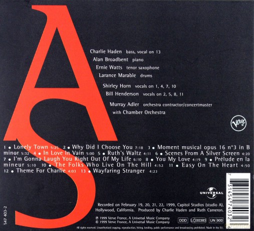 Charlie Haden: The Art Of Song [CD]